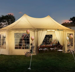 Octagon20with20lighting 1688593818 Octagon 29'x21' Party tent from $449 a day